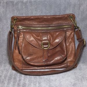 Vintage Fossil leather crossbody bag